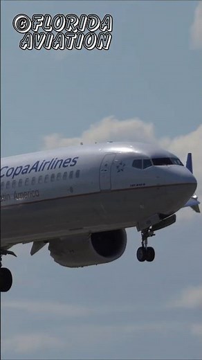 Copa Airlines Boeing 737 MAX 9 "10 Years Most Punctual" Livery Landing at Miami Int'l in 4K