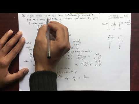 Logarithmic Decrement Numerical | SDOF System | Structural Dynamics