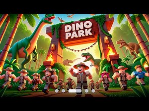 BUILDING the ULTIMATE Dinosaur Theme Park in Roblox DINO PARK! 🛠️