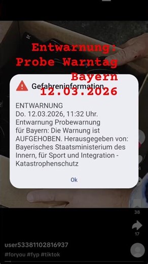 POV Reaction: All clear, test warning day in Bavaria worked | Disaster relief