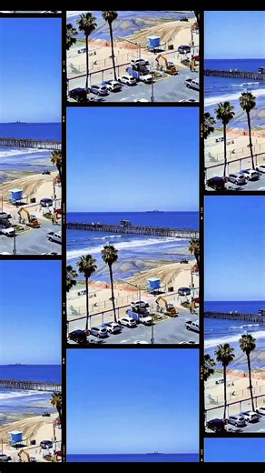 Oceanside Aerial Views: Beach Vibes from a Drone