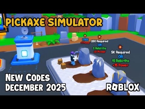 Roblox Pickaxe Simulator New Codes December 2025
