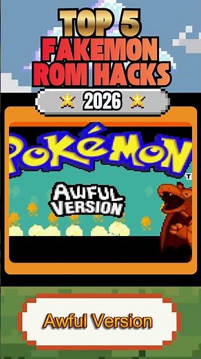 5 Best Fakemon ROM Hacks for 2026 👀✨ #shorts #pokemon #pokemon #gbc #nds #nintendo #gaming