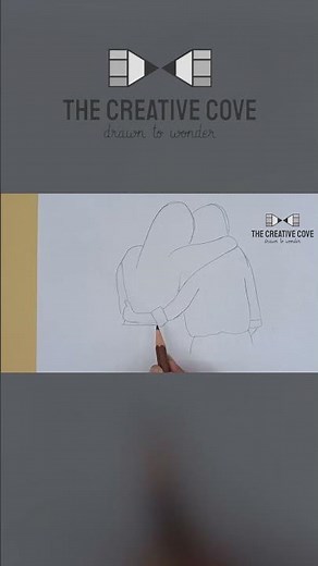 Best Friend Forever Drawing - Two best friend hugging drawing/ Easy drawing Friendship day drawing