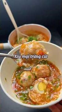 Cách làm xíu mại sốt cà bọc trứng cút #tapnauan #xiumai