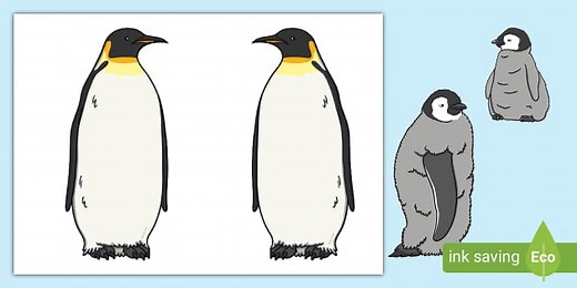 Penguin Family Cut-Outs