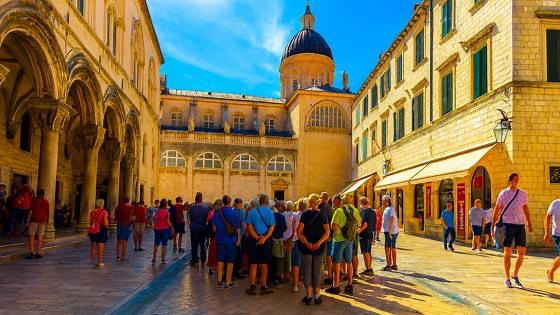 Walking Tour Through Dubrovnik Old Town in Croatia (4K)