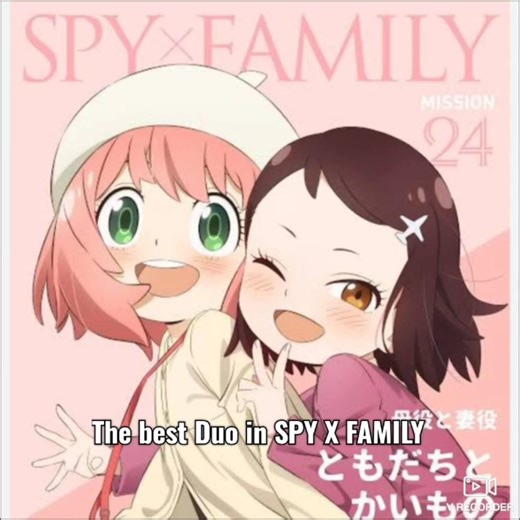 Anya Forger and Becky Blackbell 🎀🌸 |•| #anime #spyxfamily #anyaforger #beckyblackbell