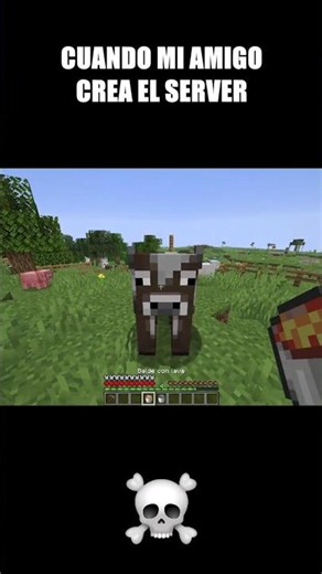 CUANDO MI AMIGO CREA EL SERVER #2... - Minecraft #Shorts
