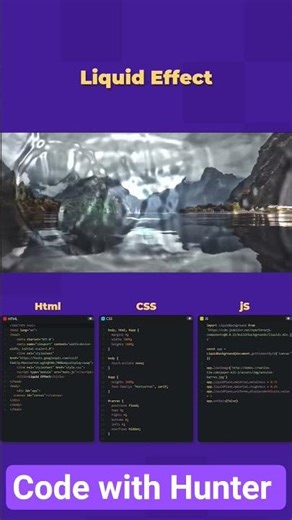 liquid effect #codewithhunter #python