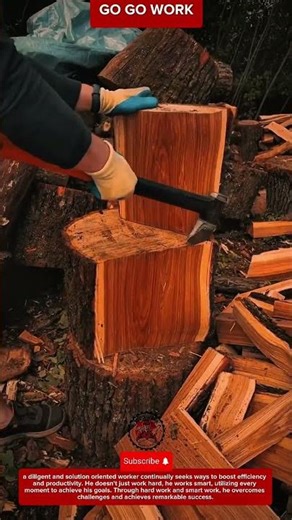 Wood Cutting Technique for Preparing Firewood in Rural Areas