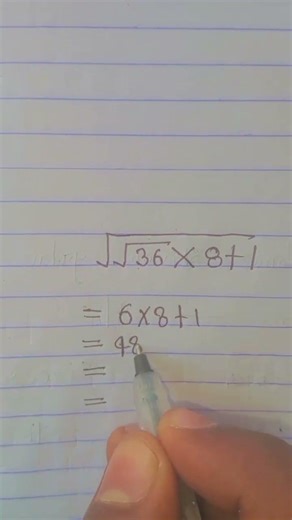 Option A (Challenge Style): 99% Log Fail ❌ | Can you solve \sqrt{36} \times 8 + 1? 🤔 #maths