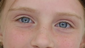 Close Young Girl Eyes She Stares Stock Footage Video (100% Royalty-free) 19301860 | Shutterstock