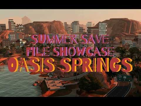 Summer Save File Showcase ☀️ Oasis Springs {FREE on my Patreon!}