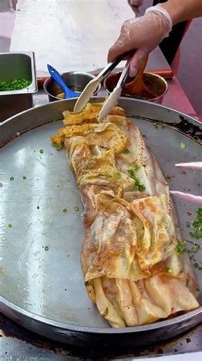 Night Market Street Food The best savory pancake in Xinxiang, hands down! #Super Popular Snack Latel