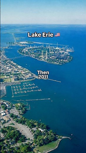 Lake Erie Before vs After #lakeerie #greatlakes #eriebasin #freshwatercoast #ohiolakes #lakelife