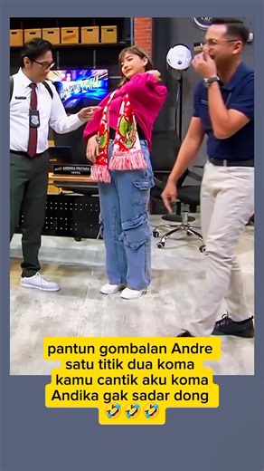 Pantun gombalan Andre bikin ngakak 🤣 #reelsviral #komeditv #laporpaktrans7 #trendingvidio #jangkauan #fyp | Aqilahana Tasya