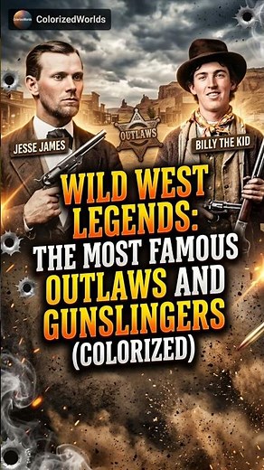 Wild West Legends: The Most Famous Outlaws and Gunslingers (Colorized)