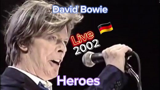 David Bowie Heroes Live Performance in Germany