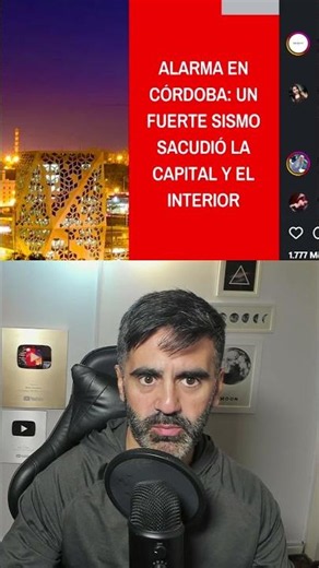 Fuerte sismo en Córdoba, Argentina