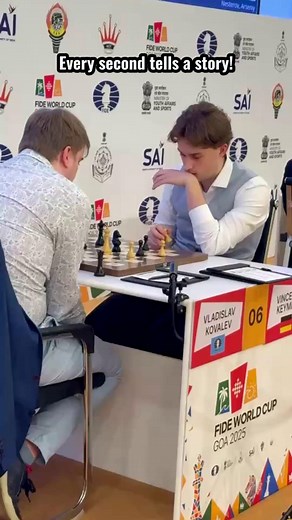 59K views · 539 reactions | Every move, every heartbeat, every face — time pressure at its finest ⌛️ #FIDEWorldCup | FIDE - International Chess Federation | Facebook
