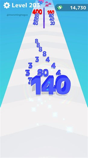 Number Master Merge and Run Game Level 203 Gameplay #games