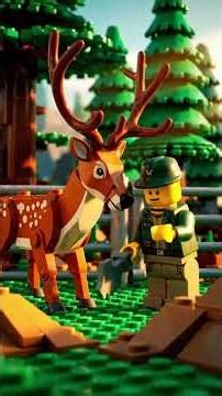 🦌 LEGO SPOTTED DEER RESCUE – A CRITICAL WILDLIFE MISSION #LEGORescue #LEGOShorts #ViralShorts