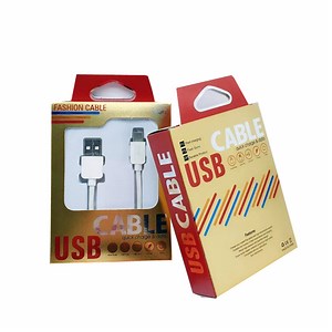 [Hot Item] Custom Foldable USB Data Line Packaging Box with Window