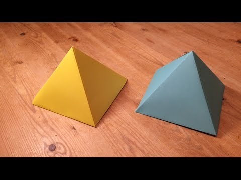 How a make a perfect paper pyramid