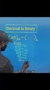 Convert Decimal Numbers to Binary Numbers #revolutioneducation #mathematics #upscprelims
