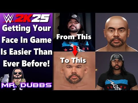WWE2k25 | Face Texture Tutorial. Get Your Face In The Game In 5 Mins!