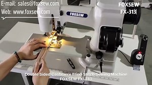 ✨ Flawless Elegance with the FOXSEW FX-313! ✨ Transform your sewing process with the FOXSEW FX-313 Double-Faced Cashmere Blind Stitch Sewing Machine, designed to deliver invisible seams and unmatched precision for luxurious cashmere overcoats. 🌟 🔹 Invisible Blindstitch Seaming: Ensures no visible stitches on the surface, keeping your garments perfectly neat and elegant. 🔹 Unique Curling Design: All blind stitches are seamlessly hidden in the hem and between fabrics, guaranteeing a flawless fi