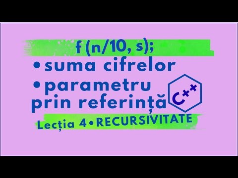 Suma cifrelor recursiv – coborâre în stivă, fără calcul la revenire