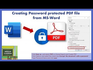 Creating Password protected PDF file from MS-Word