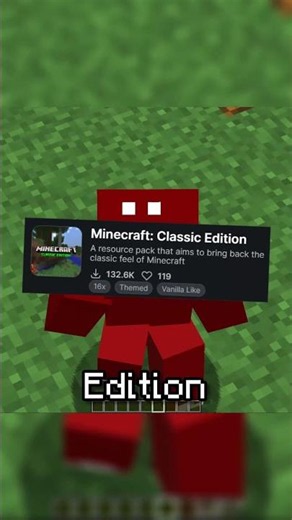 best texture pack... #minecraft #nostalgia #shorts