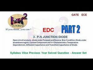 EDC C3 PART2 PN Junction Diode || GATE ECE Previous Year Solved Question ||