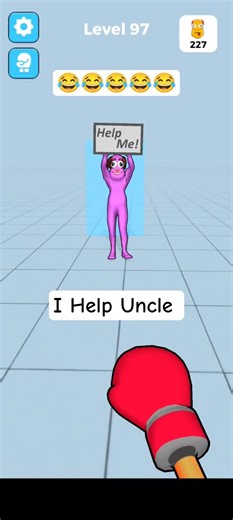 Annoying Uncle Punch Level 97 😁😂#funny #gameplay #shorts
