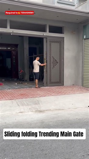 New Design Sliding Folding Main Gate #slidingfoldinggate #newdesign #maindoor #trending
