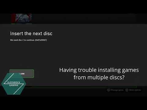 XBox Series X trouble installing red dead redemption 2 / multiple disc games