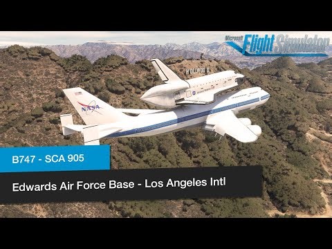 Edwards AFB - Los Angeles │ SCA905 Boeing B747-100 │ Endeavour's Last Historic Flight │ MSFS2020