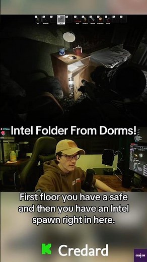 Intel Spawn And Safe Inside Two Story Dorms #Tarkov #fyp #tips #Customs #safe