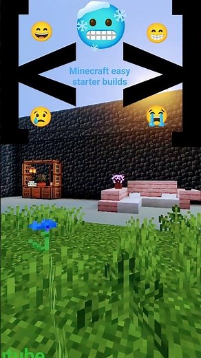 Minecraft easy starter builds 🏗#tutorialyoutube #minecraft