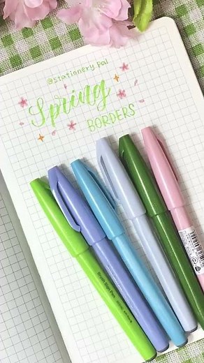 spring border ideas for bullet journal #shorts