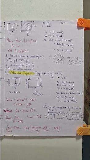 PART 3 THERMAL PROPERTIES OF MATTER ✅ nta /IITJEE /#neetaspirant NEET#best NOTES IN THE YOUTUBE