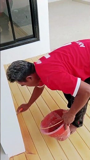 With Just a Brush‼️Conwood Flooring Replaces Wood Painted in Natural Colors