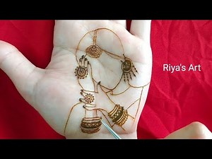 simple dulhan mehndi design | karwa chauth special mehndi design | easy bridal mehndi