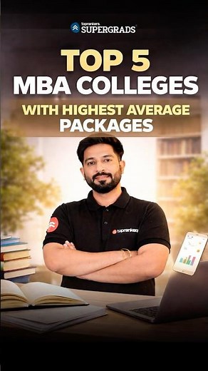 Top 5 MBA Colleges With Highest Average Packages 💰🚀| ₹35LPA Avg. Package #shorts