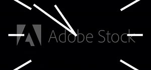 24 hours clock rotation time lapse. Graphics White on Black (can use as Alpha-Channel). Stock Video