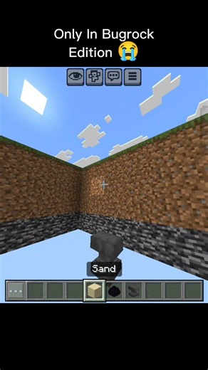 Minecraft bedrock edition funny logic 😂🤣 #minecraft #gaming #funny