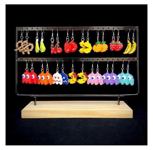 3D Printed Earrings: Retro Arcade Nostalgia - Etsy